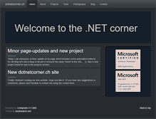 Tablet Screenshot of dotnetcorner.ch